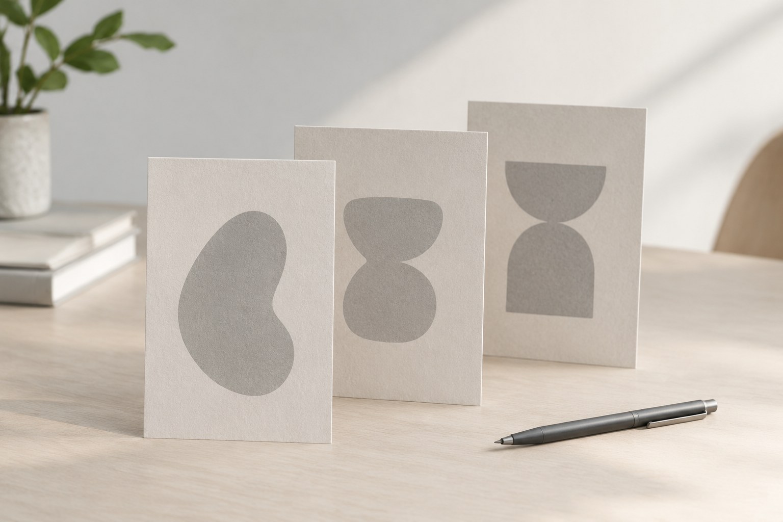 Audience boards with abstract silhouettes